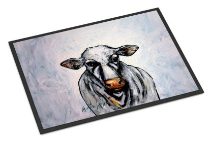 Bessie the Cow Doormat Front Door Mat Indoor Outdoor Rugs for Entryway, Non Slip Washable Low Pile, 24H X 36W